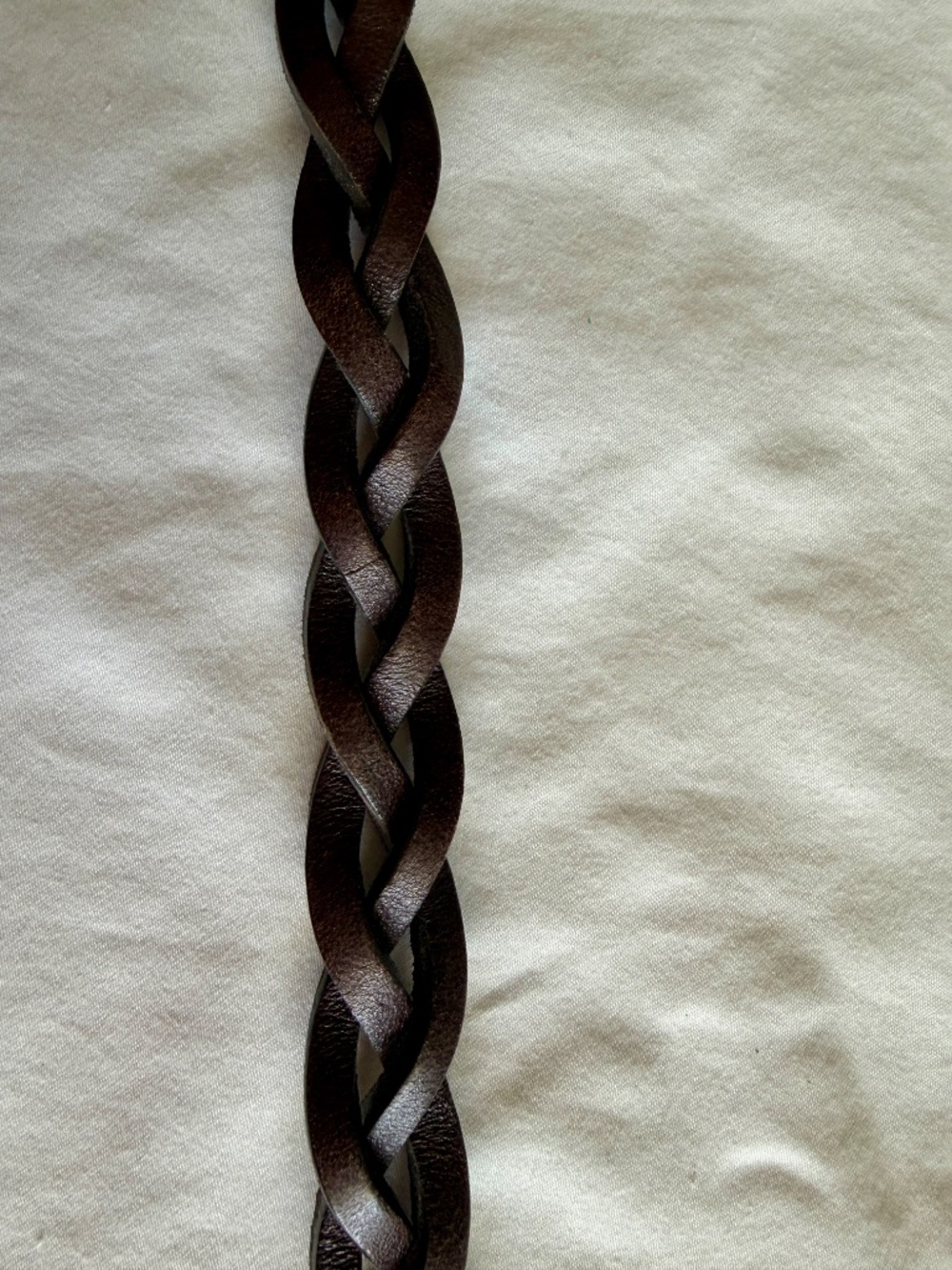 JCrew Vintage Brown Braided Leather Belt - Picture 5 of 5